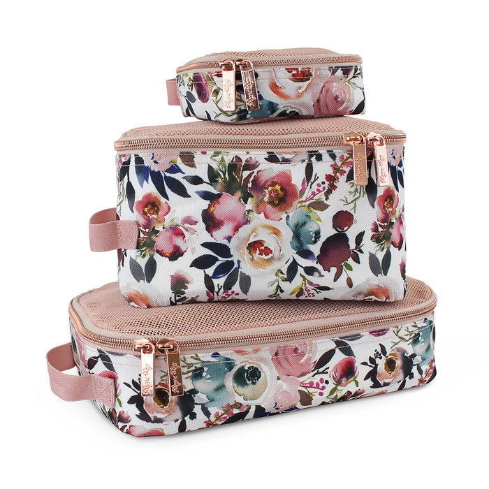Blush Floral Packing Cubes (Pack of 3)