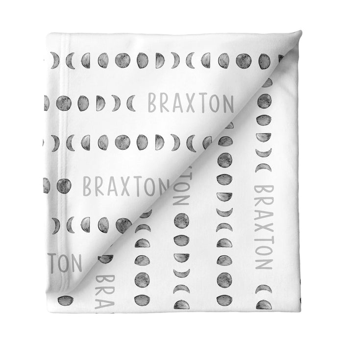 Personalized Small Stretchy Blanket - Moon Phases | Sugar + Maple