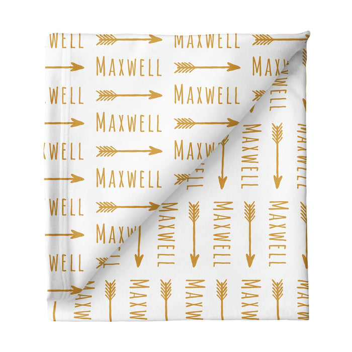 Personalized Small Stretchy Blanket - Arrow | Sugar + Maple