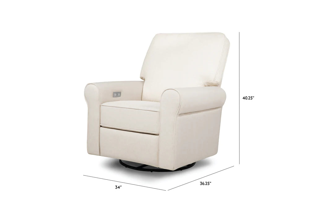 Monroe Power Recliner & Swivel Glider in Eco-Performance Fabric with USB Port