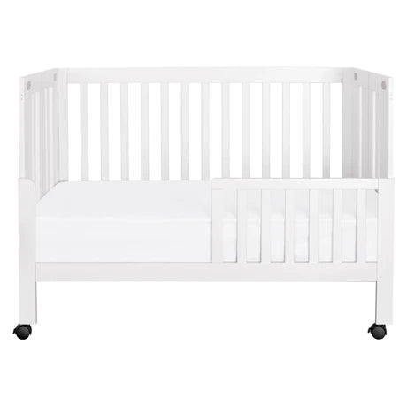 Maki Full Size Portable Folding Convertible Crib with Toddler Bed Conversion Kit
